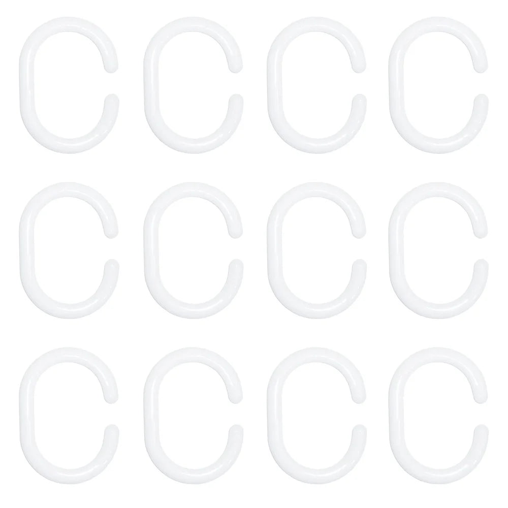 Waterproof PEVA Shower Curtain Set With Wave Design And Hooks