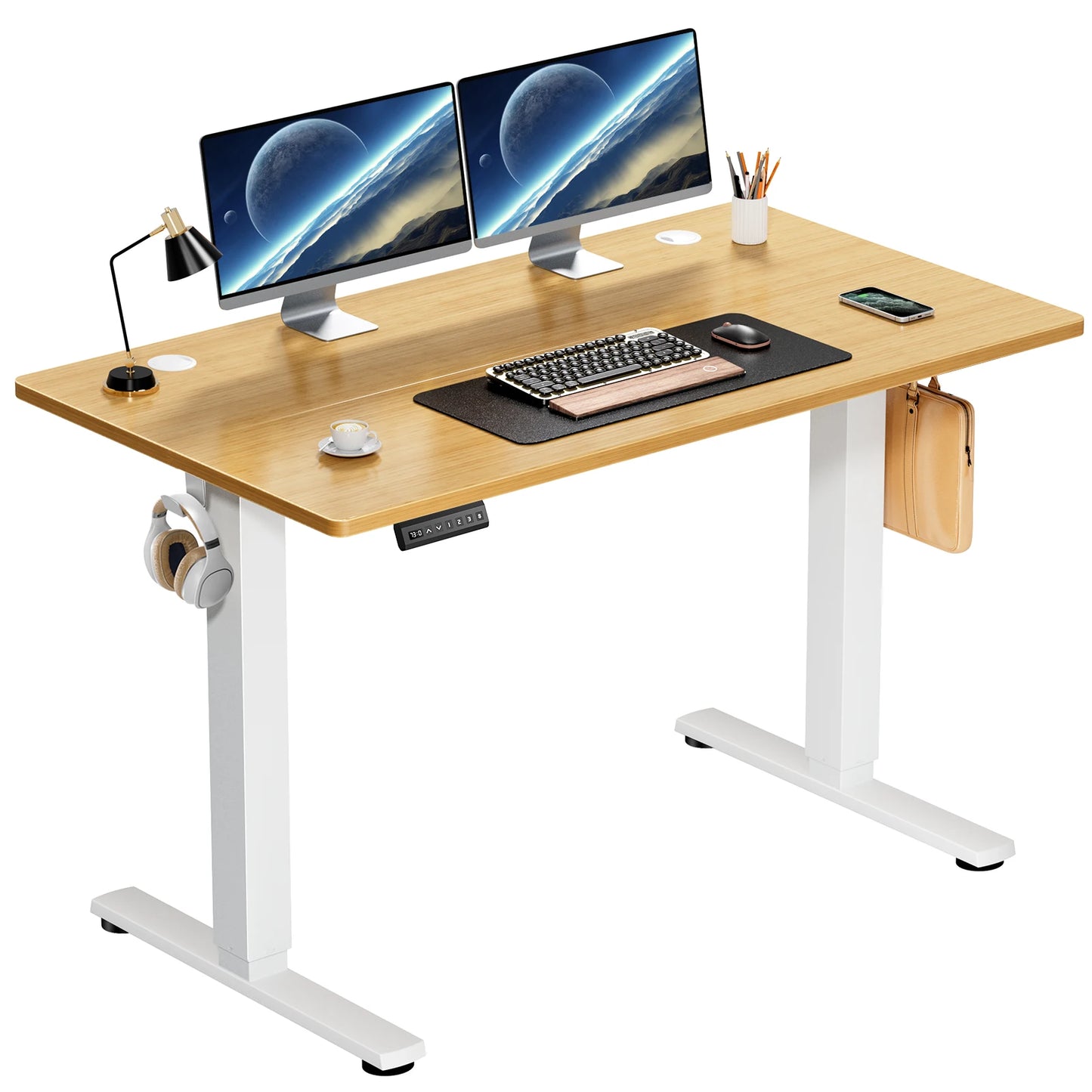 JHK Electric Standing Desk Height Adjustable 40x24 Inches
