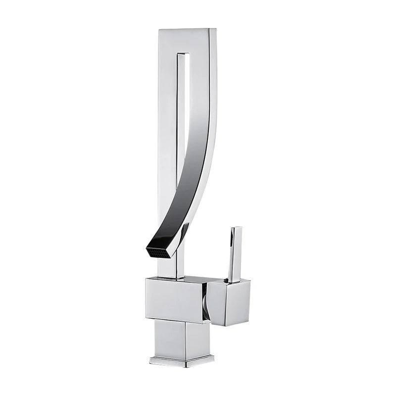 Wanmivezlo Brass Deck Mounted Waterfall Basin Faucet