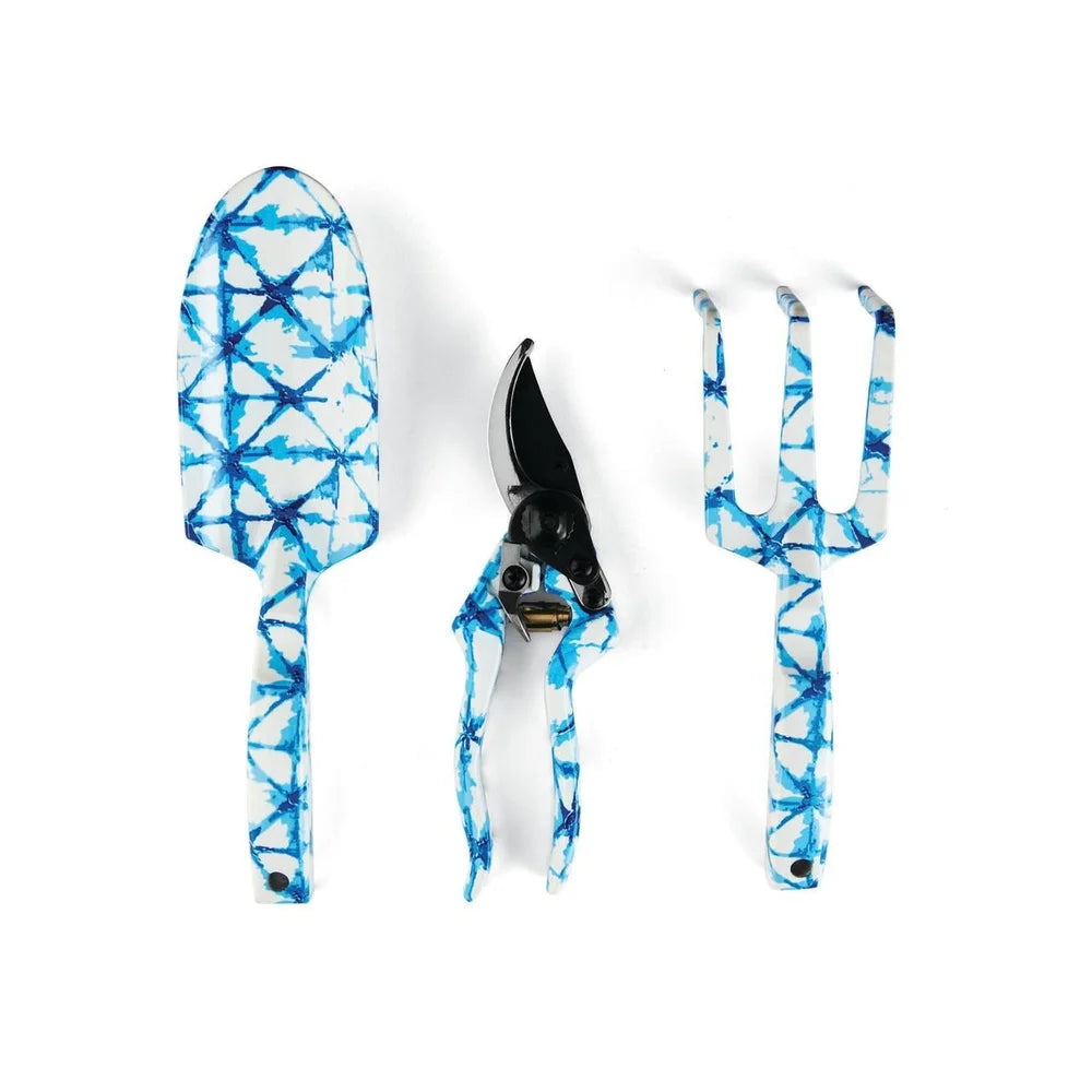 Shibori Gardening Tool Set 23 Pieces Durable Rust-Proof Aluminum Trowel Cultivator Pruner Plant Markers Carry Case