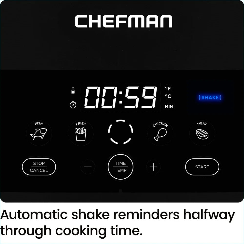 6 Quart Digital Air Fryer With Touch Control And 4 Modes