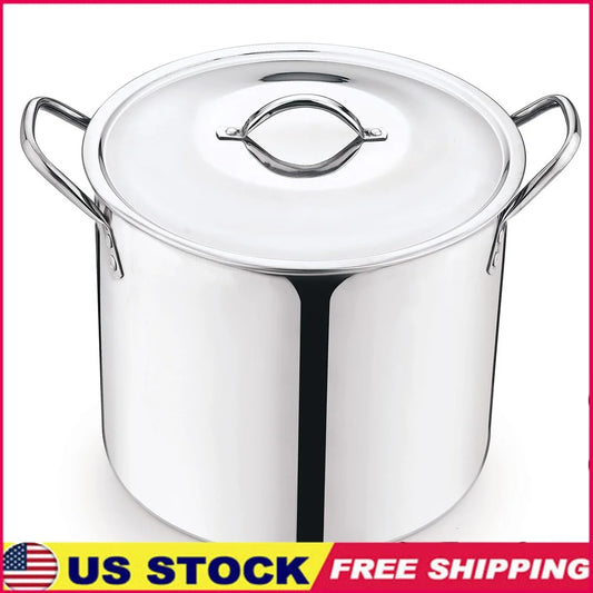 12 Quart Stainless Steel Stock Pot With Stay Cool Handles