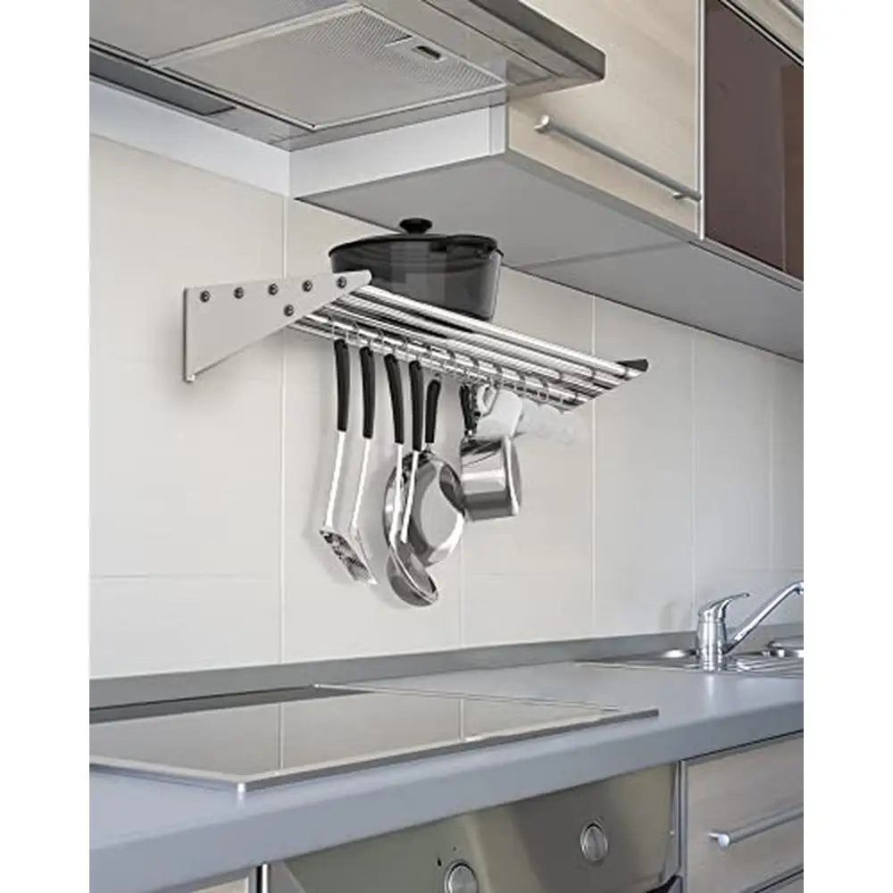 NSF Certified Stainless Steel Wall Shelf Pot Rack 12x36
