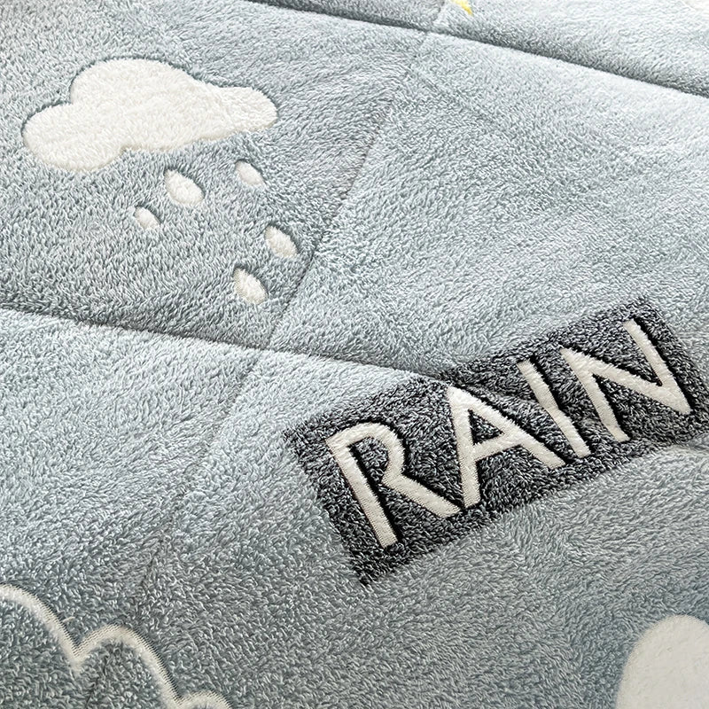 All Season Thickened Lamb Wool Sherpa Quilt Set 3 Pieces