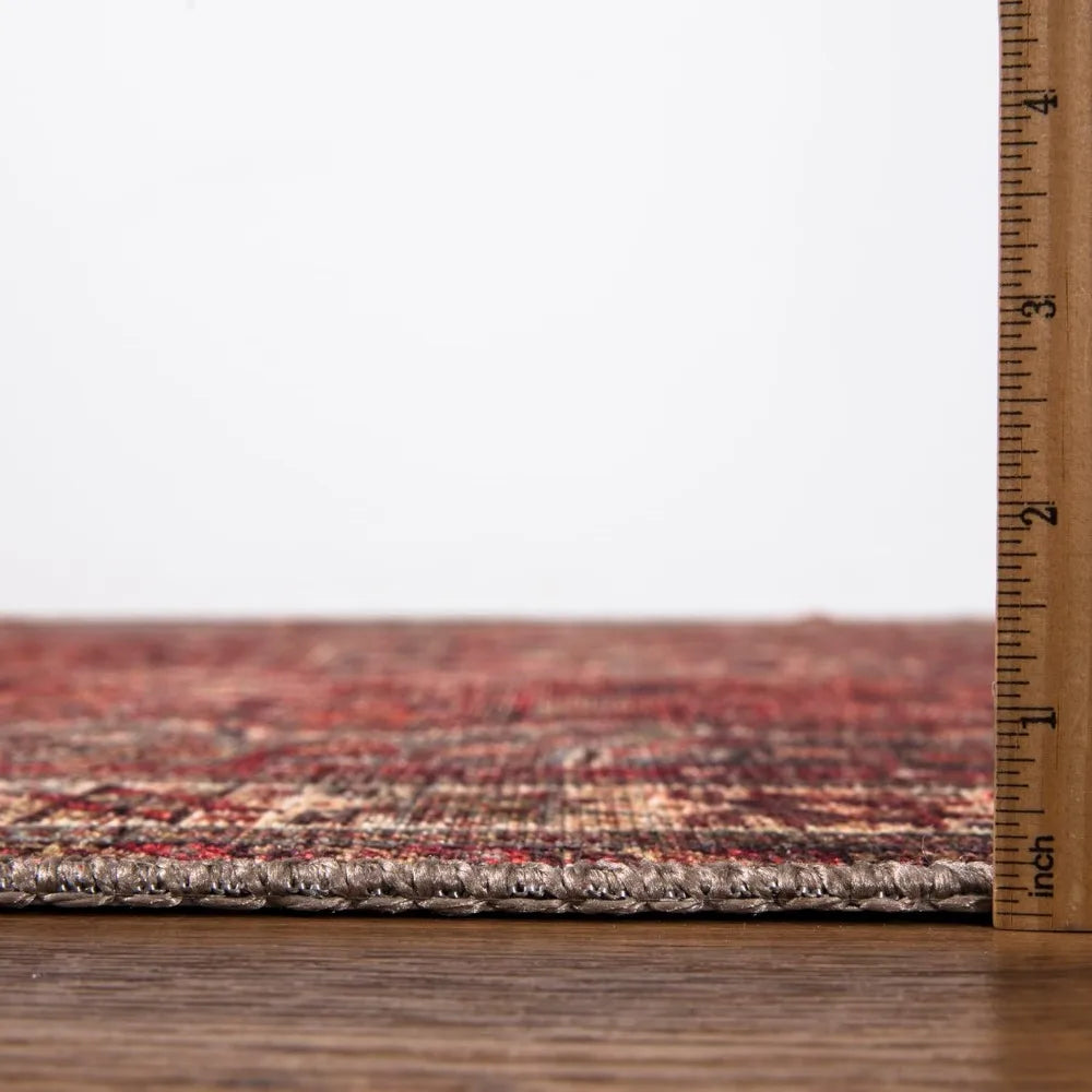 Keen Home Design 4x6 Rug - Machine Washable Area Rug with Non-Slip Backing, Ideal for Living Room, Dining Room, Bedroom - Vintag