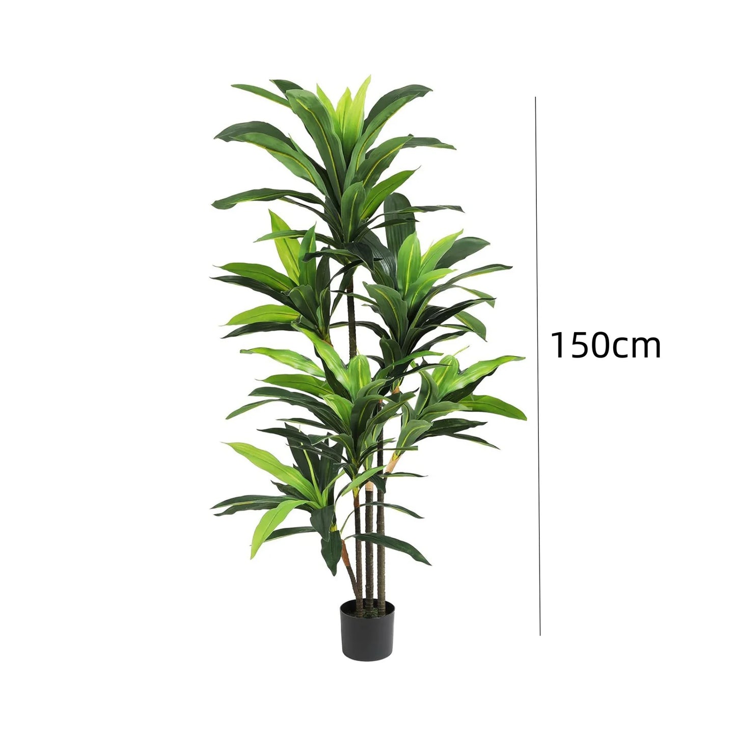 Artificial Dracaena Indoor Plant In Pot With Branches