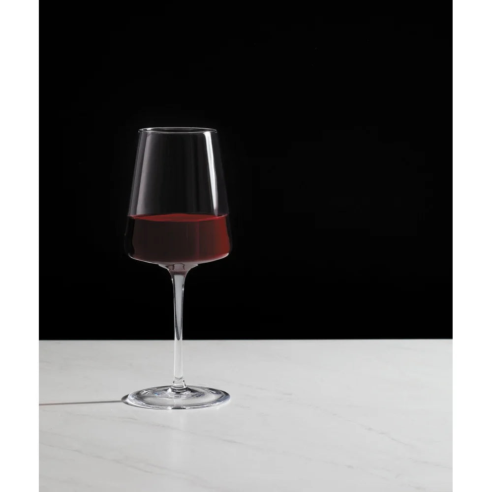 Clear Flared Red Wine Glasses 17oz Set Of 4 Dishwasher Safe
