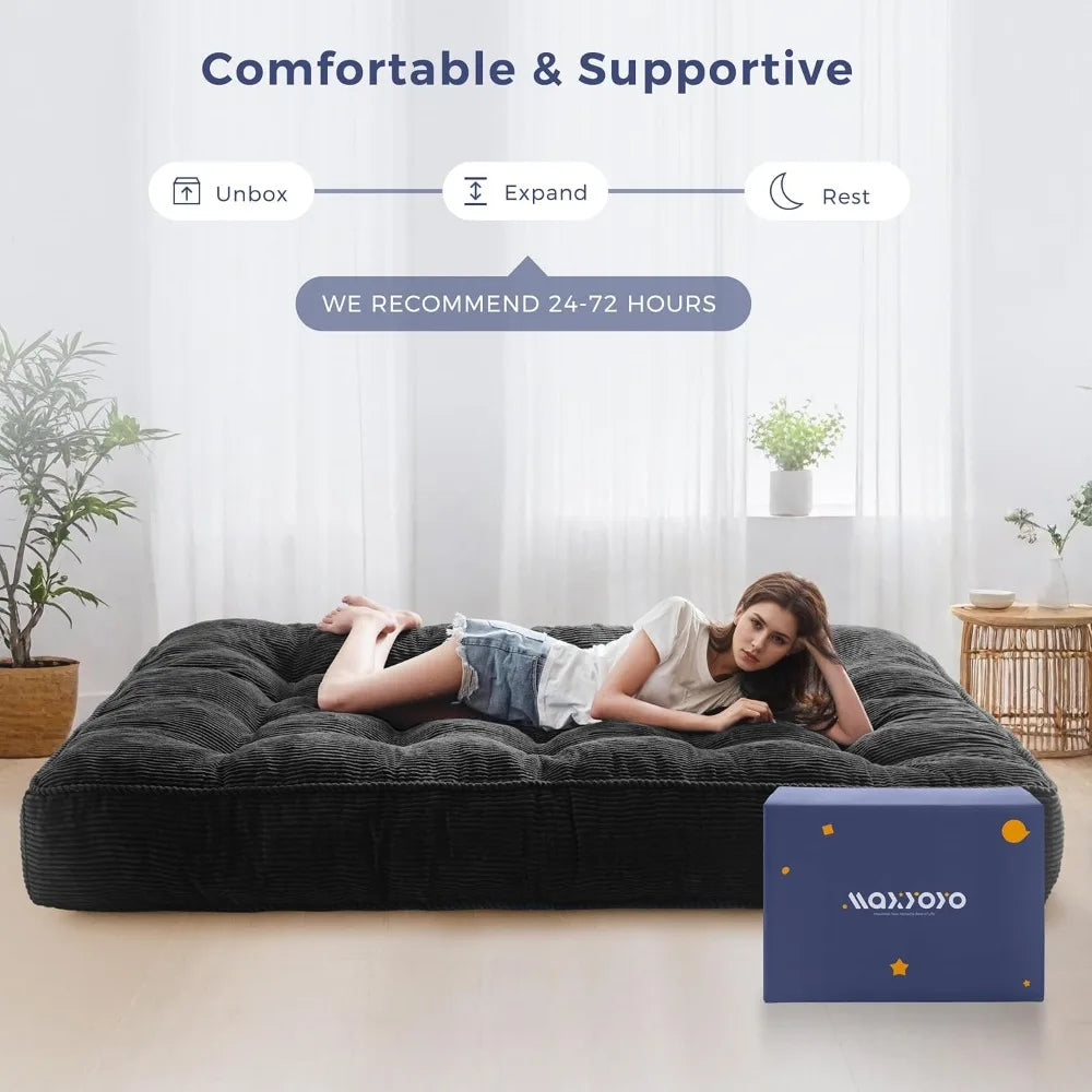 8 Inch Full Size Futon Mattress Ultra Thick Tufted Sofa