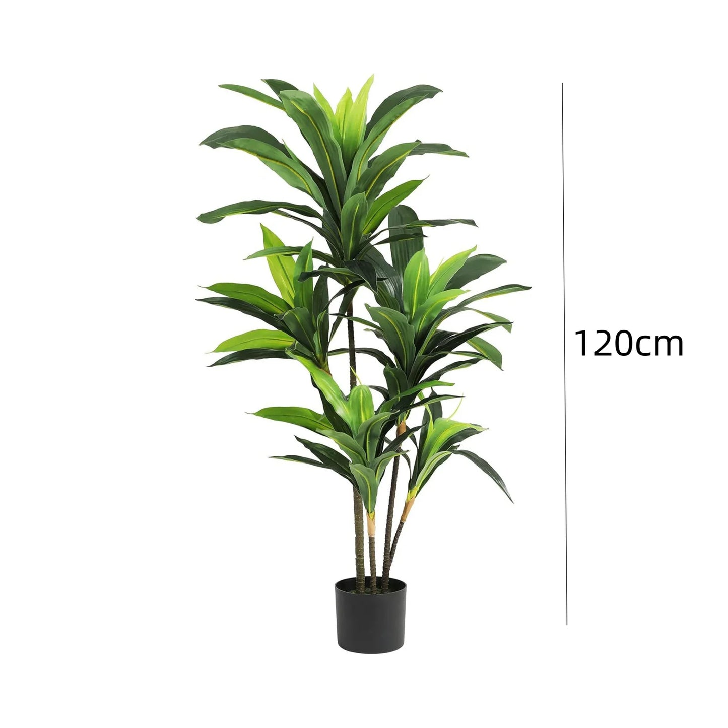 Artificial Dracaena Plant Fake Tree In Pot With Branches