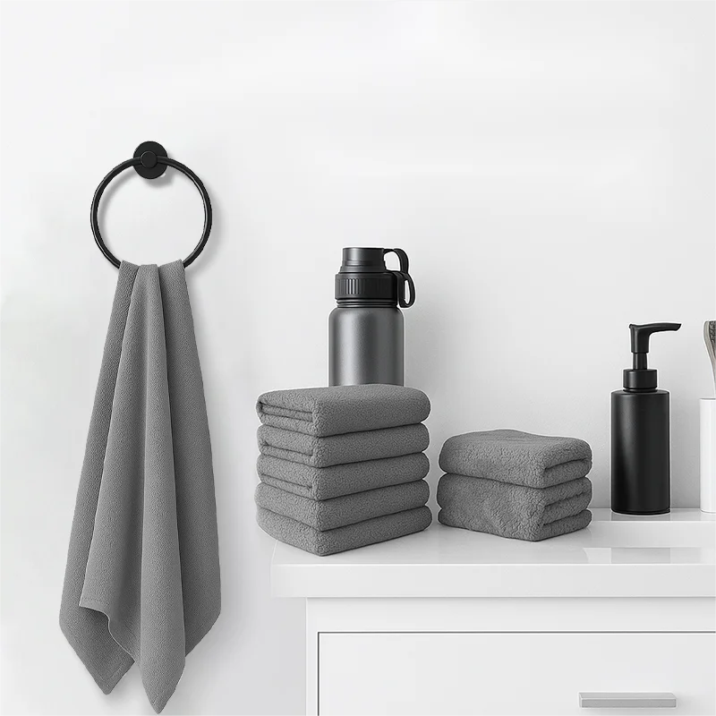 Hotel Cotton Towels Bamboo Fiber 4 Piece Set Absorbent