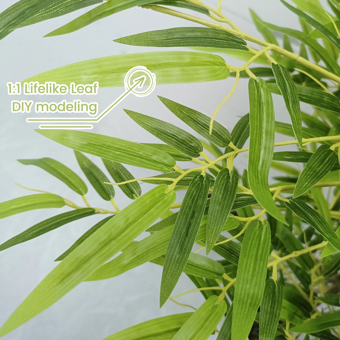 48 Inch Bamboo Artificial Tree Faux Plant For Office Decor