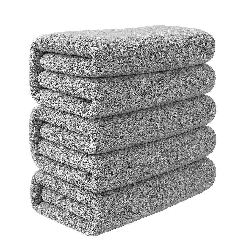 Hotel Cotton Towels Bamboo Fiber 4 Piece Set Absorbent