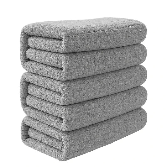 Hotel Cotton Towels Bamboo Fiber 4 Piece Set Absorbent