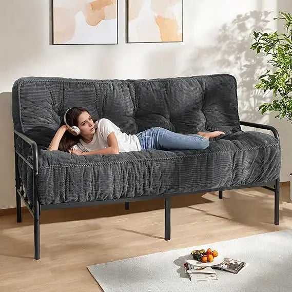 8 Inch Full Size Futon Mattress Ultra Thick Tufted Sofa