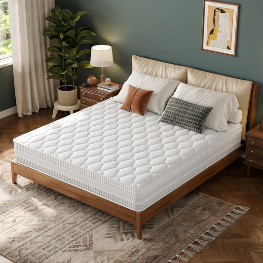 Vesgantti Queen Mattress Gel Memory Foam Pocket Spring