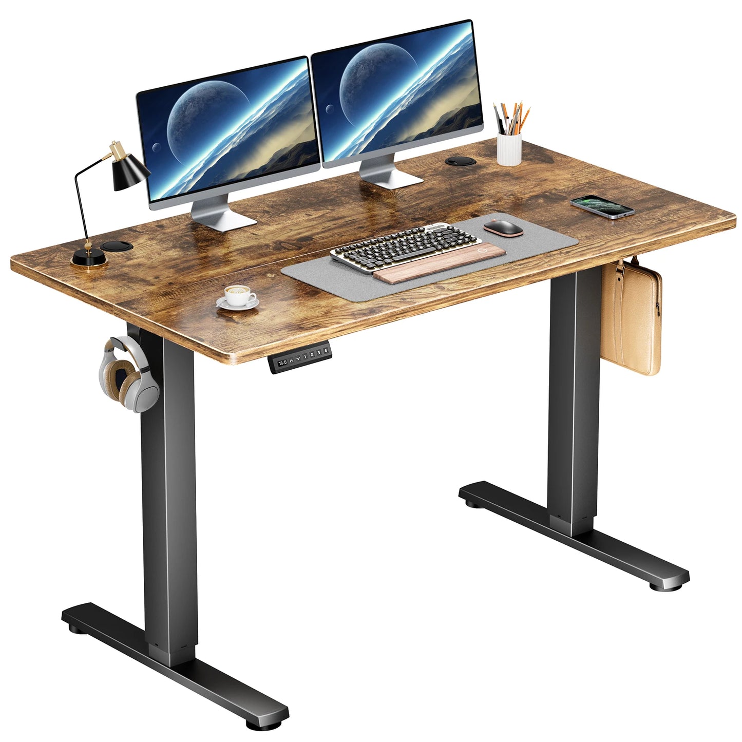 JHK Electric Standing Desk Height Adjustable 40x24 Inches