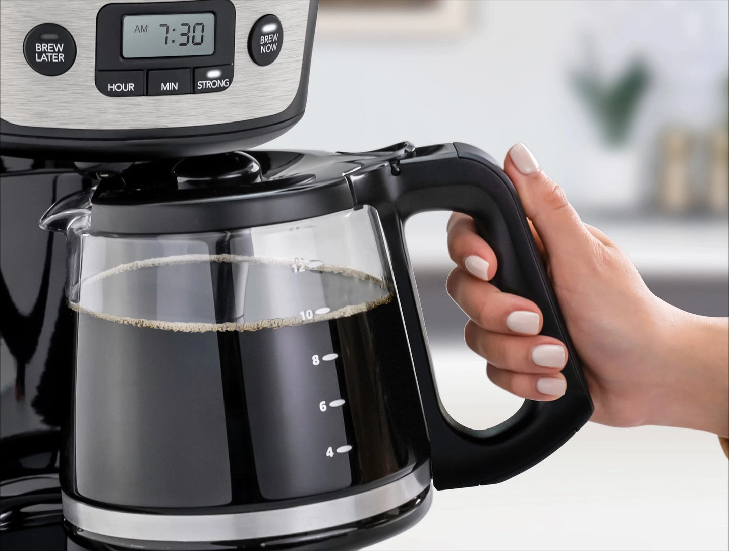 12 Cup Stainless Steel Coffee Maker With Espresso Brewing