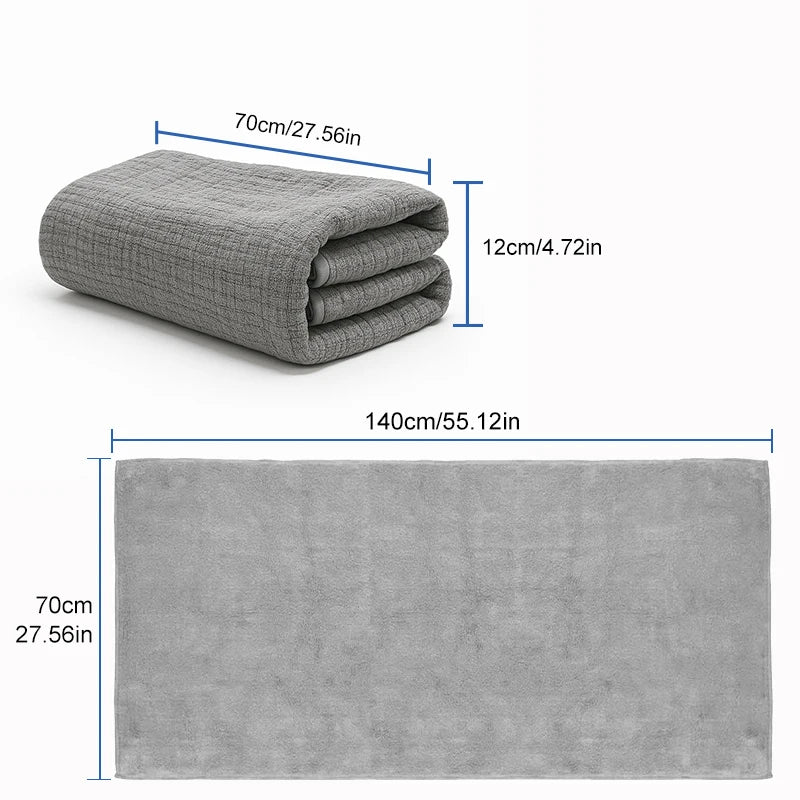 Hotel Cotton Towels Bamboo Fiber 4 Piece Set Absorbent