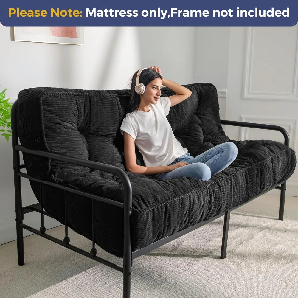 8 Inch Futon Mattress Full Size Ultra Thick Tufted Sofabed