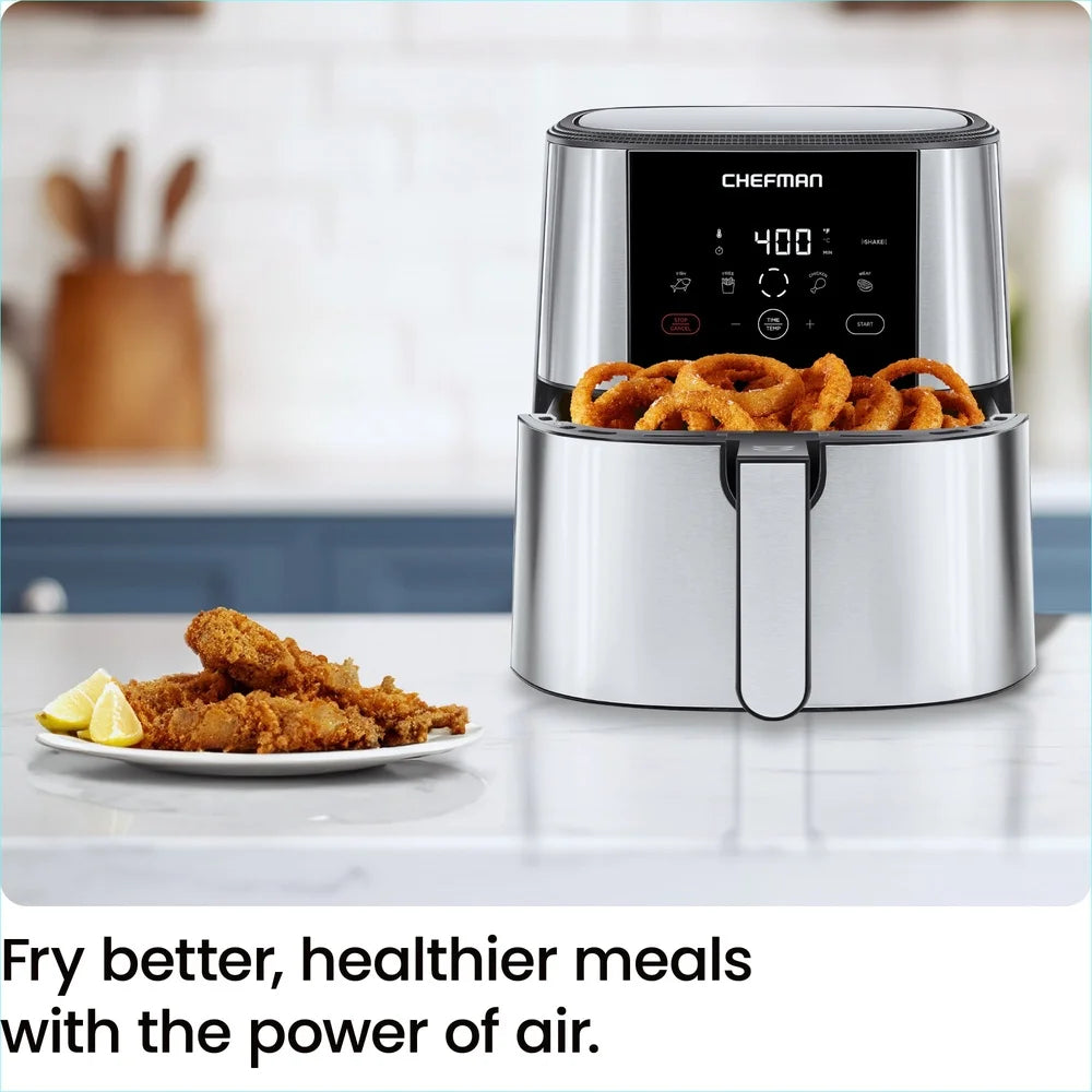6 Quart Digital Air Fryer With Touch Control And 4 Modes