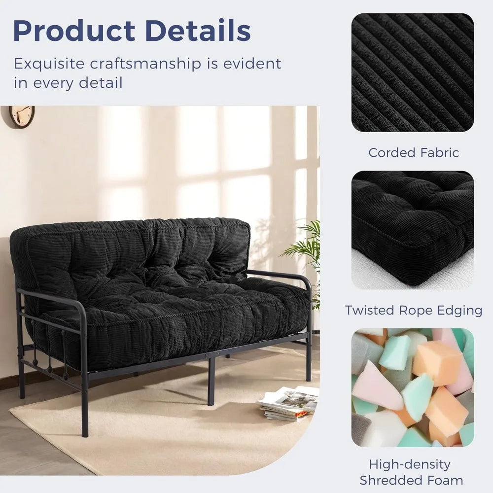 8 Inch Futon Mattress Full Size Ultra Thick Tufted Sofabed