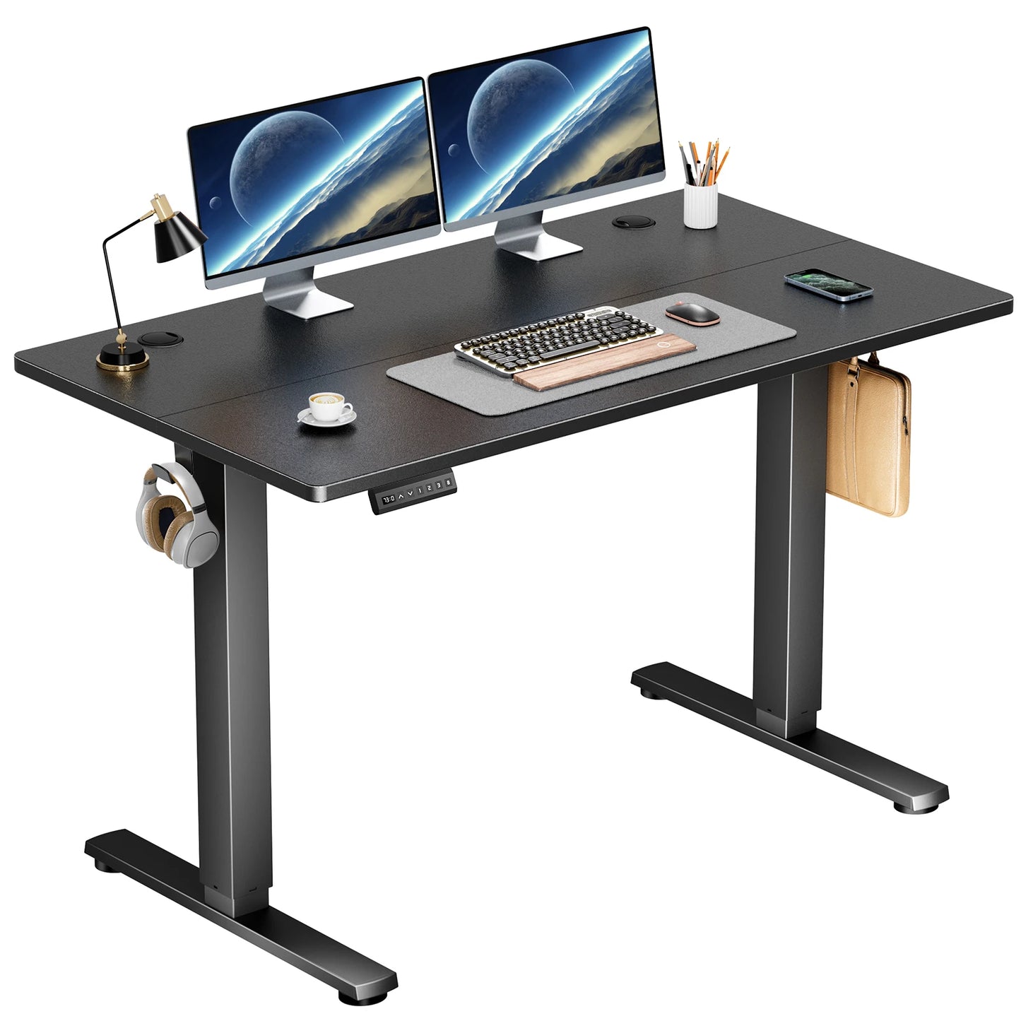 JHK Electric Standing Desk Height Adjustable 40x24 Inches