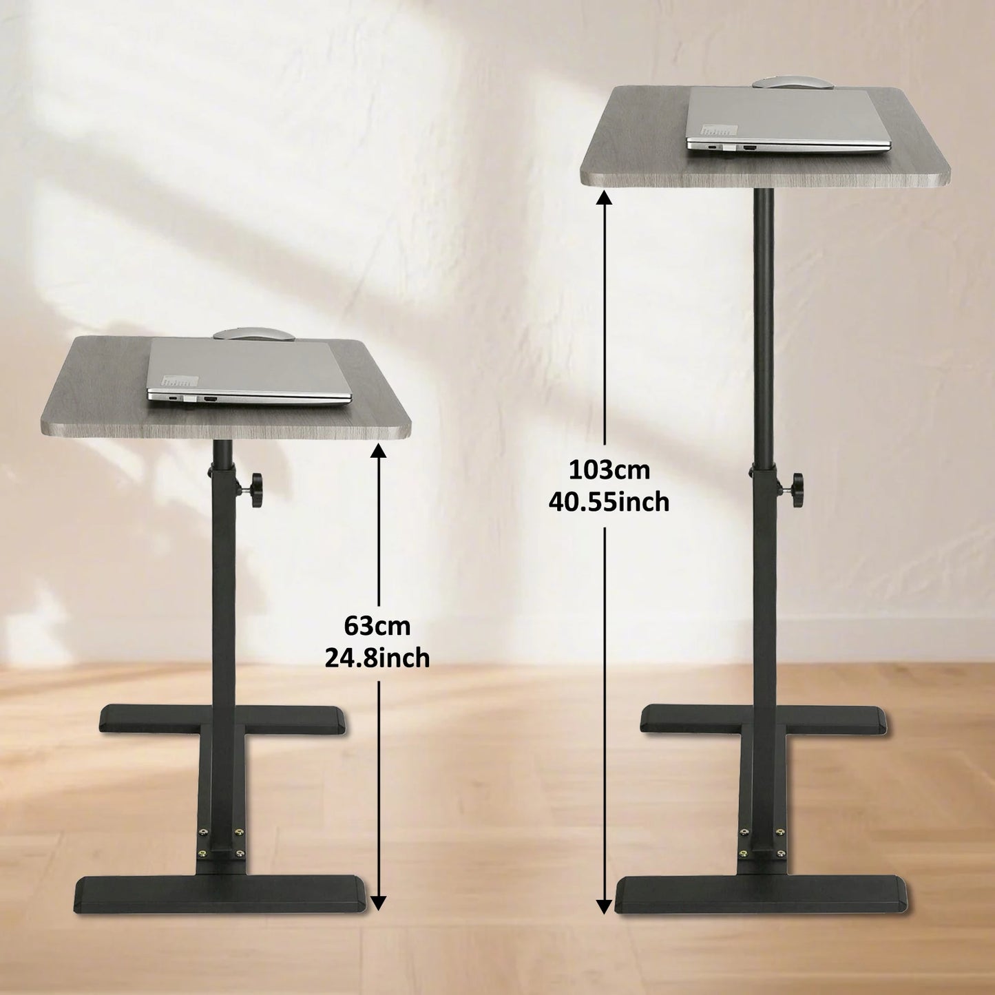 Adjustable Laptop Desk 360 Degree Rotating Tabletop Stand
