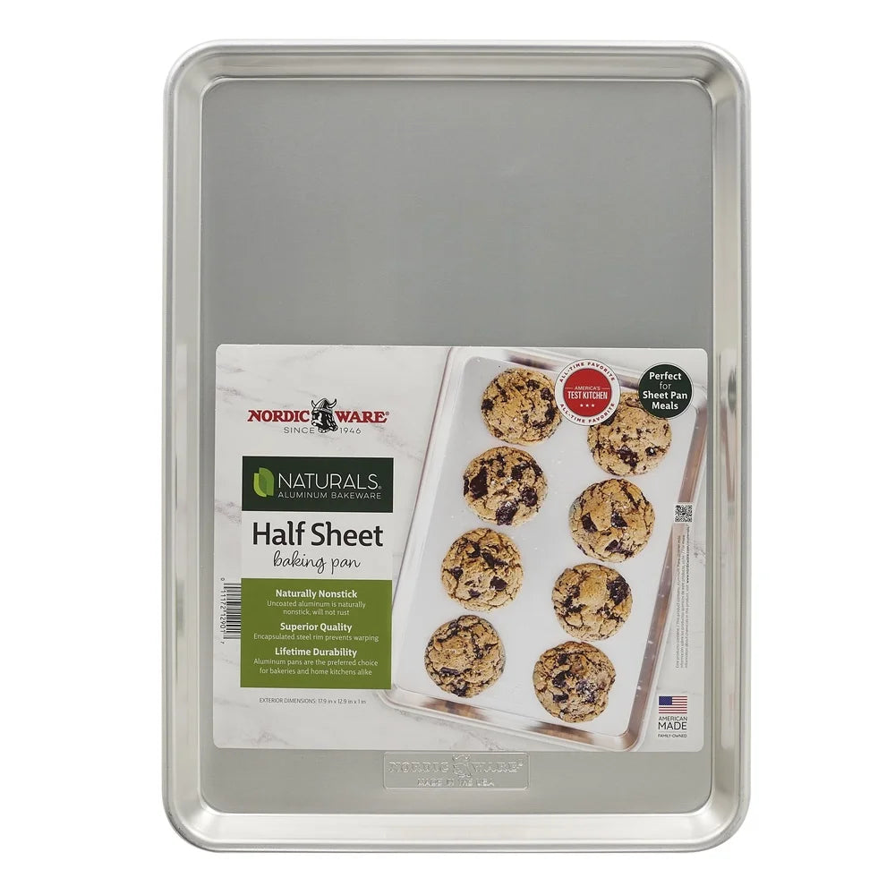 Aluminum Baking Sheet Pan 18x13 Perfect Cookies Brownies Roasting Vegetables Meal Prep Easy to Clean Lightweight Durable