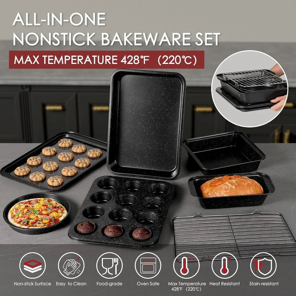 Iosn 31 Piece Nonstick Cookware Set With Grill Pan Bakeware