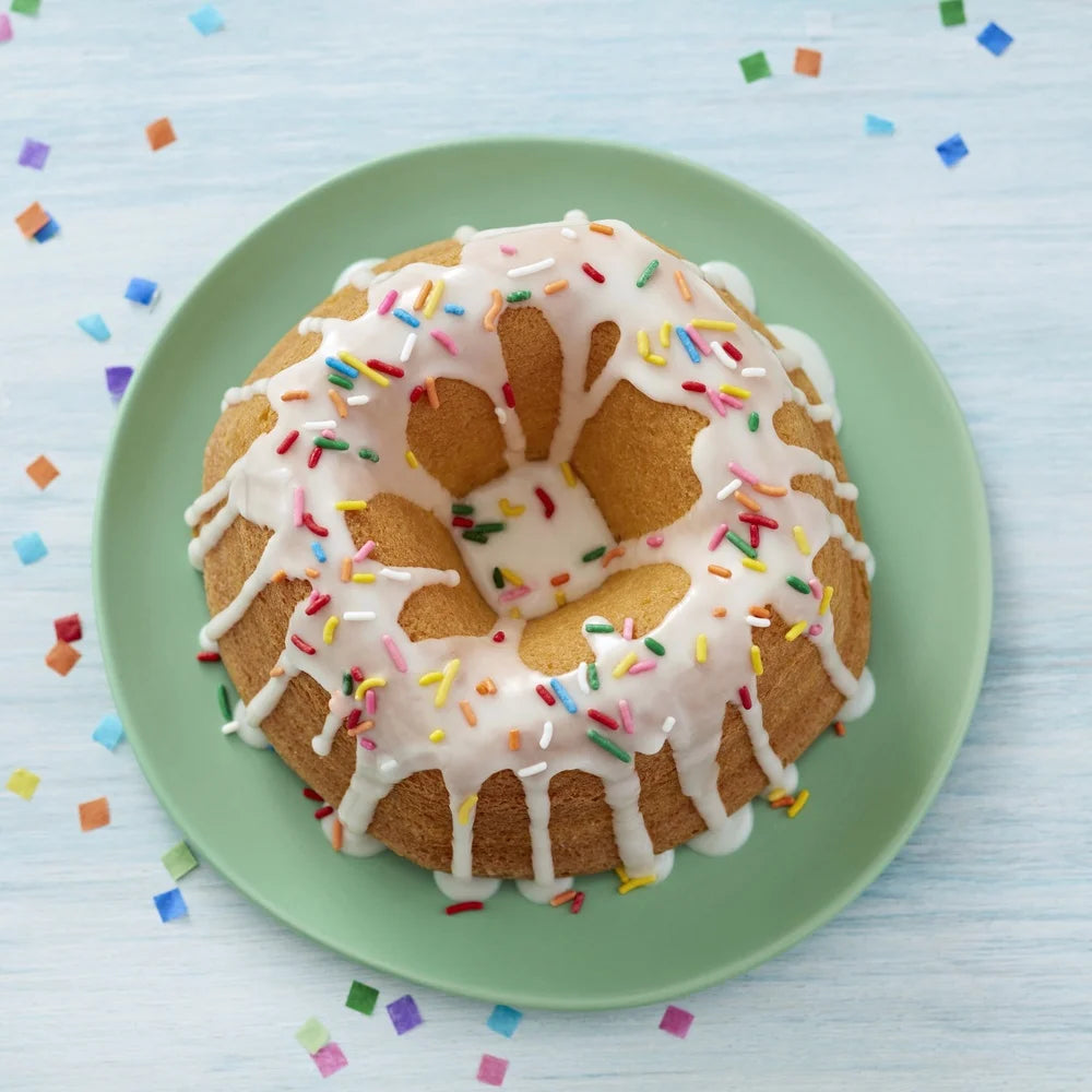 Non Stick Bundt Pan 6Inch Fluted Tube Oven Safe 450F